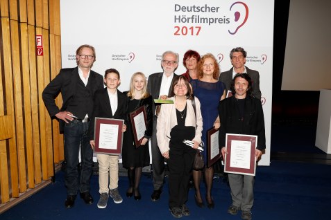 Deutscher Hörfilmpreis 2017 in der Kategorie Kino für „Nebel im August” beim 15. Deutschen Hörfilmpreis am 21. März 2017 © DBSV/Franziska Krug